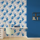 Papier peint intissé Lenox Bleu jean