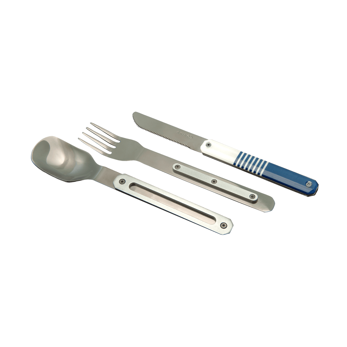 AKINOD Coffret couverts 12h34 marinière Bleu