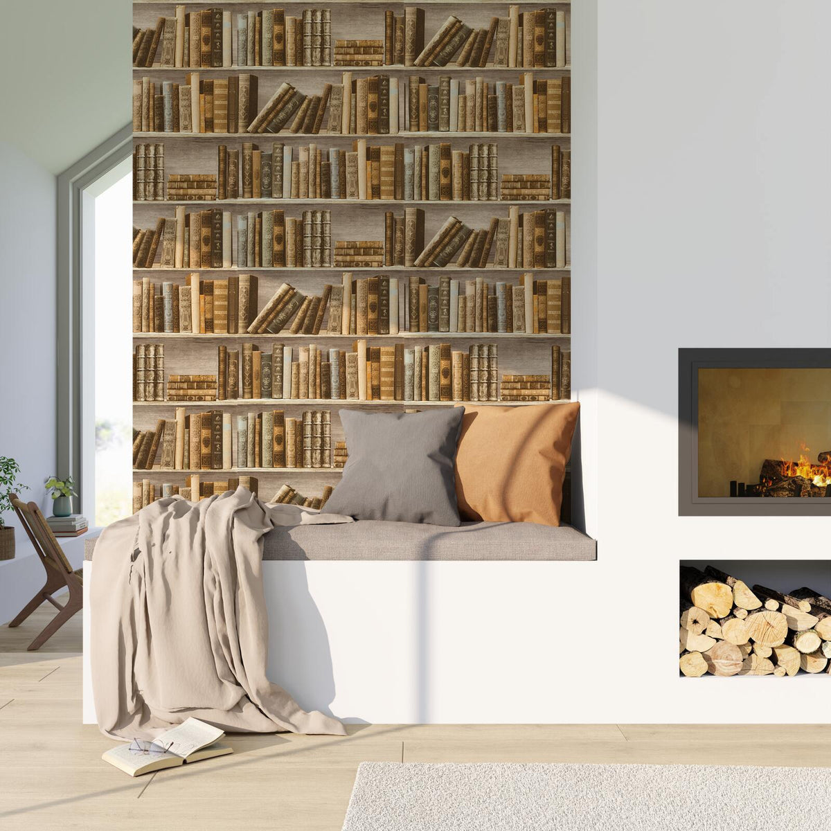 Papier peint intissé Hannah Multicolore