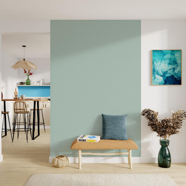 Papier peint intissé FLORENTINE coloris bleu ciel