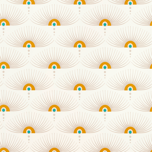 Papier peint intissé FELICIE coloris blanc