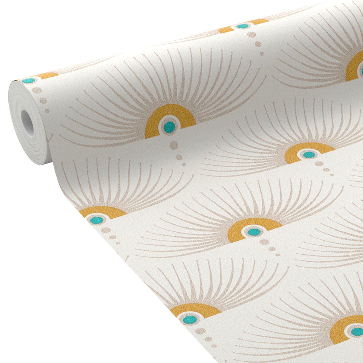 Papier peint intissé Felicie Blanc