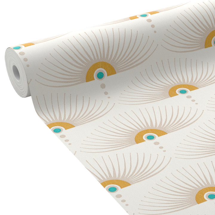 Papier peint intissé Felicie Blanc