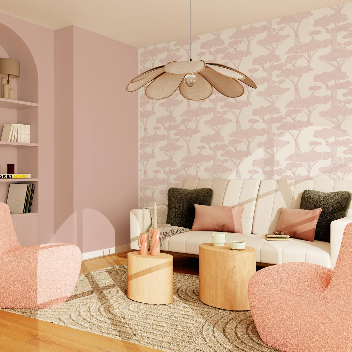 Papier peint intissé Nebias Cuivré