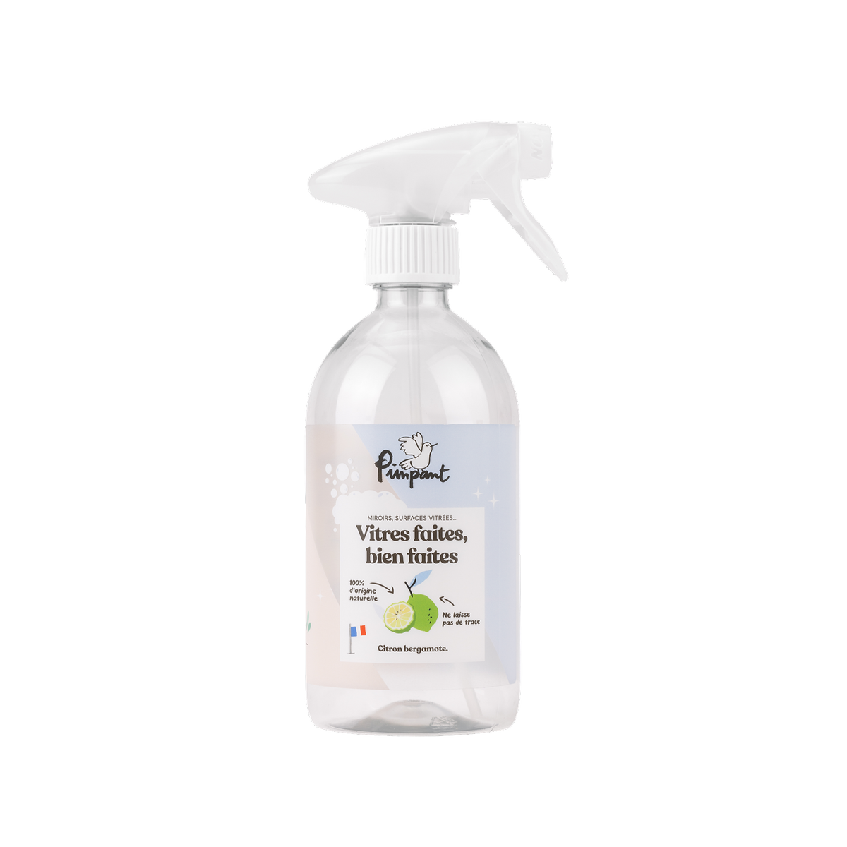 PIMPANT Bouteille rechargeable Contenant vitres Bleu 500ML
