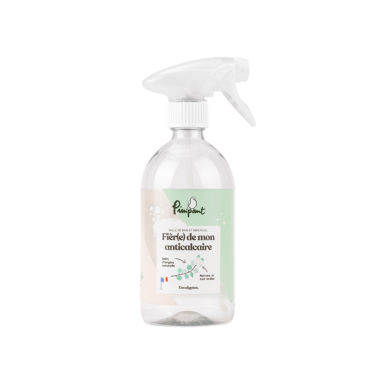 PIMPANT Bouteille rechargeable Contenant anti-calcaire Vert 500ML