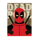 BLUE SHAKER Affiche Deadpool Rouge et brun