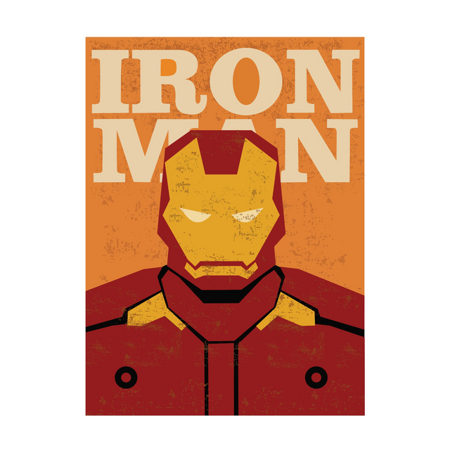 Blue Shaker Affiche IRON MAN 30 x 40 cm