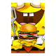 BLUE SHAKER Affiche Sponge bob Jaune