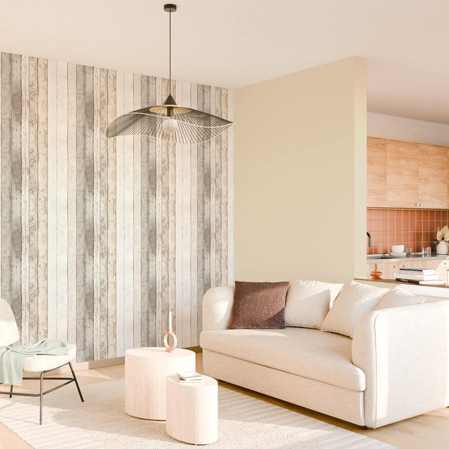 Papier peint intissé MIRAMAR coloris lin