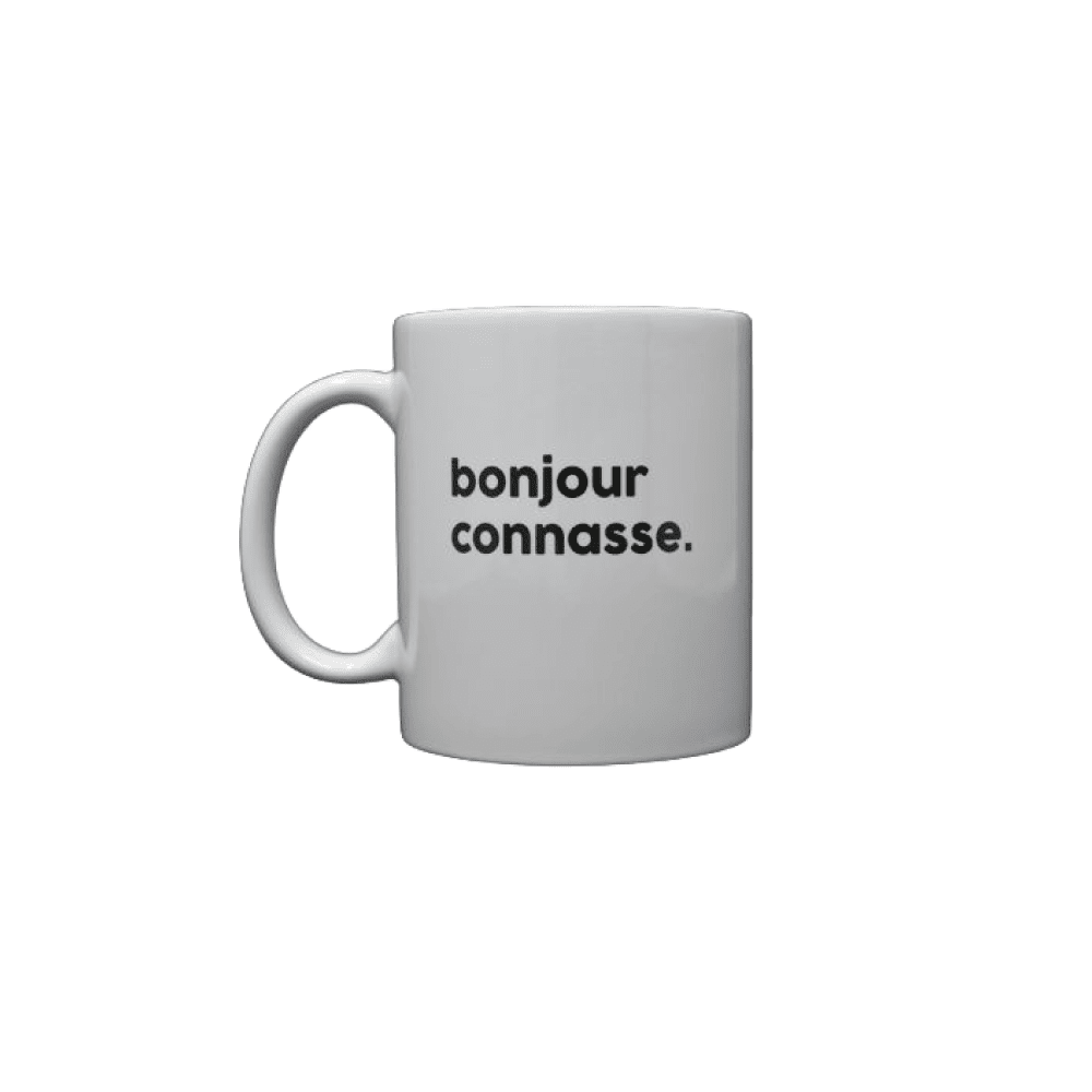 FÉLICIE AUSSI Mug Bonjour connasse Blanc 300ML