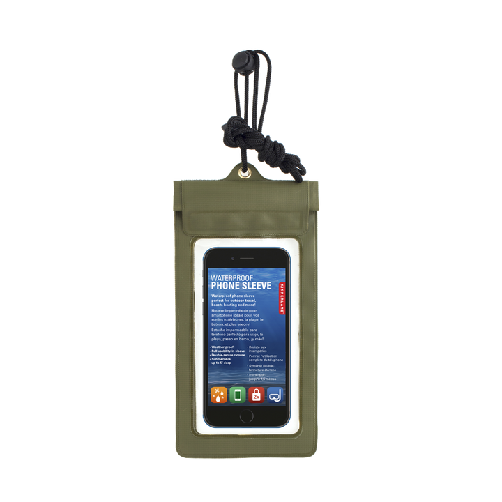 KIKKERLAND Porte-téléphone Pochette pour smartphone waterproof Vert
