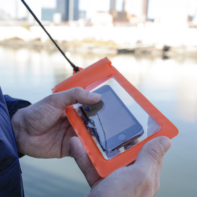 KIKKERLAND Porte-téléphone Pochette pour smartphone waterproof Orange