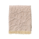 Plaid franges Eden Beige