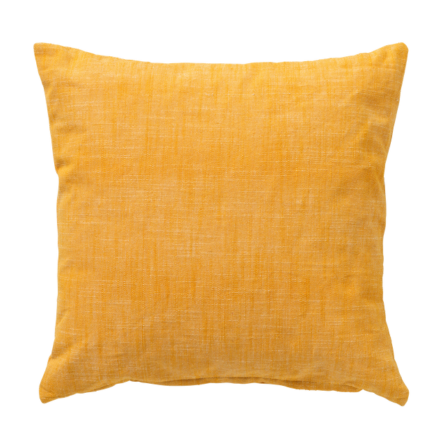 Coussin NATY coloris jaune 45 x 45 cm