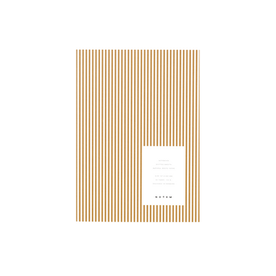 NOTEM Carnet Vita medium Ocre