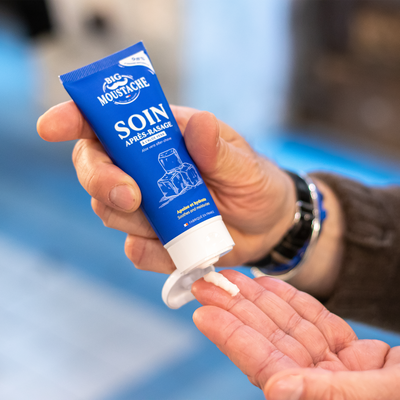 BIG MOUSTACHE Soin après-rasage Hydratant et protecteur Bleu 75ML