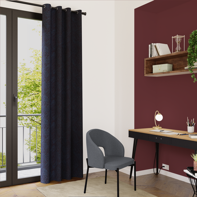 Rideau ASTRAKA coloris brun 140 x 260 cm