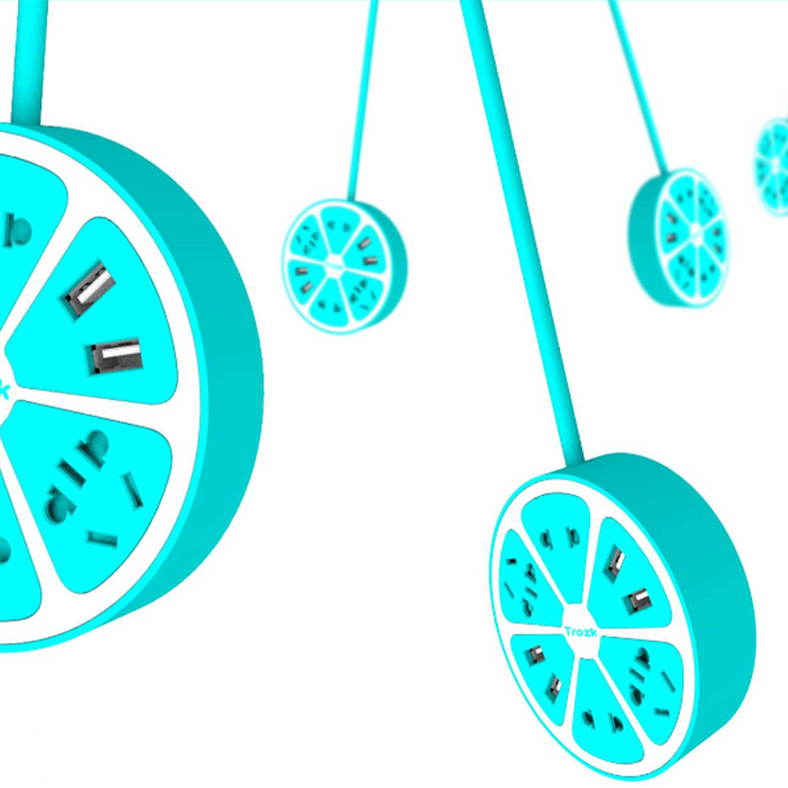 TROZK Chargeur Agrume Bleu