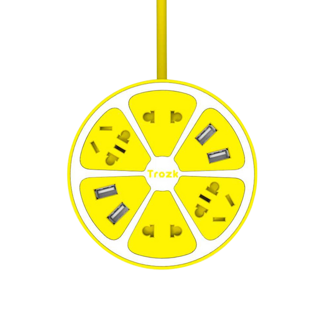 TROZK Chargeur AGRUME coloris jaune