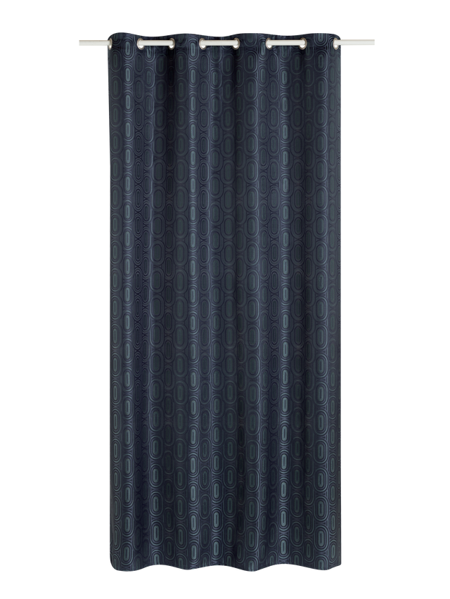 Rideau NAJDA coloris bleu nuit 140 x 260 cm