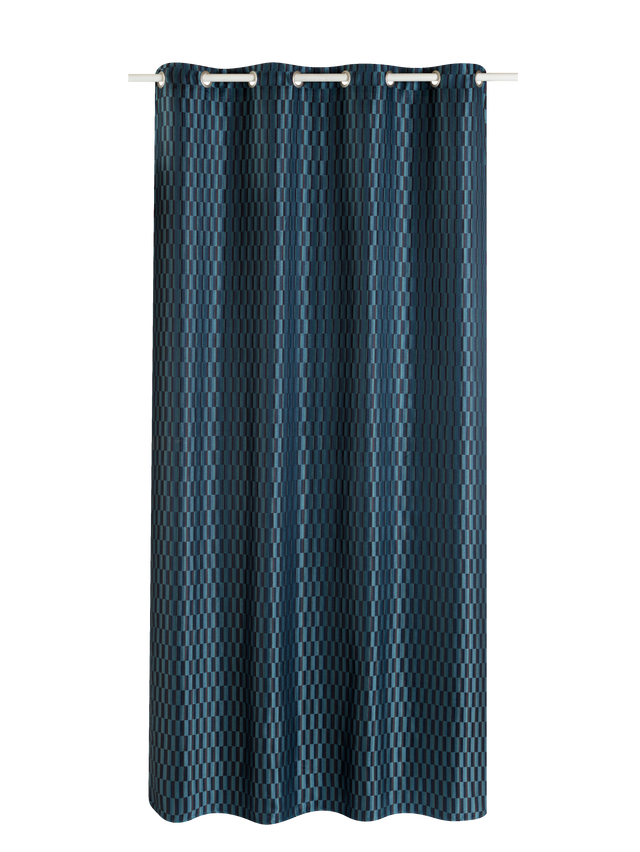 Rideau LORD coloris bleu oxyde 140 x 260 cm