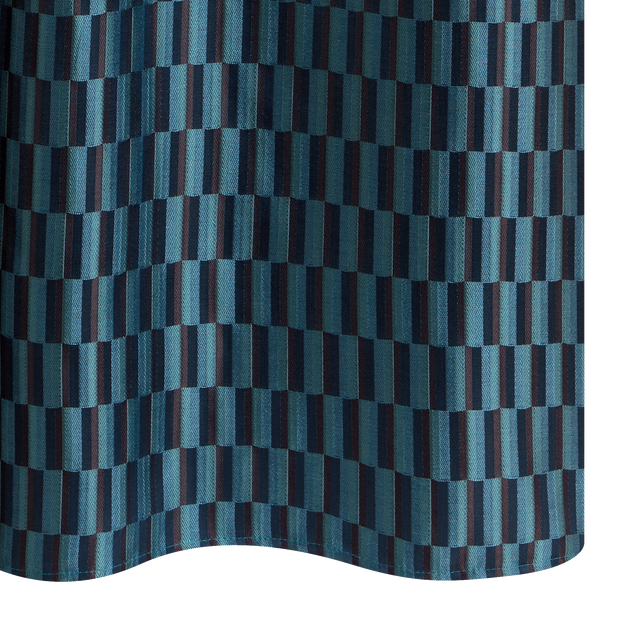 Rideau LORD coloris bleu oxyde 140 x 260 cm