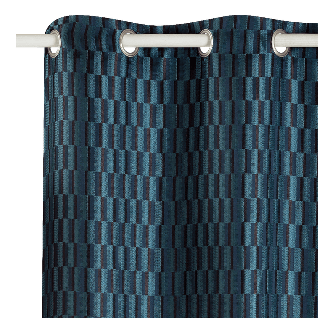 Rideau LORD coloris bleu oxyde 140 x 260 cm