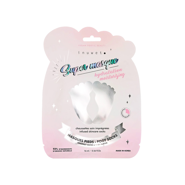 Inuwet Masque PIEDS - HYDRATANT Beurre de karité et coco