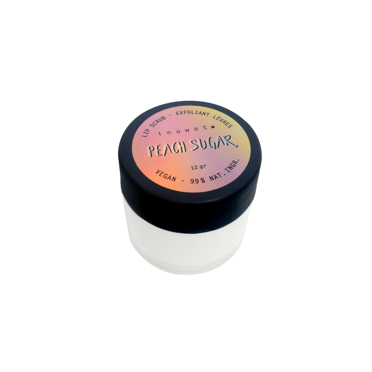 INUWET Gommage visage Exfoliant levres - peche Rose Peche 12G