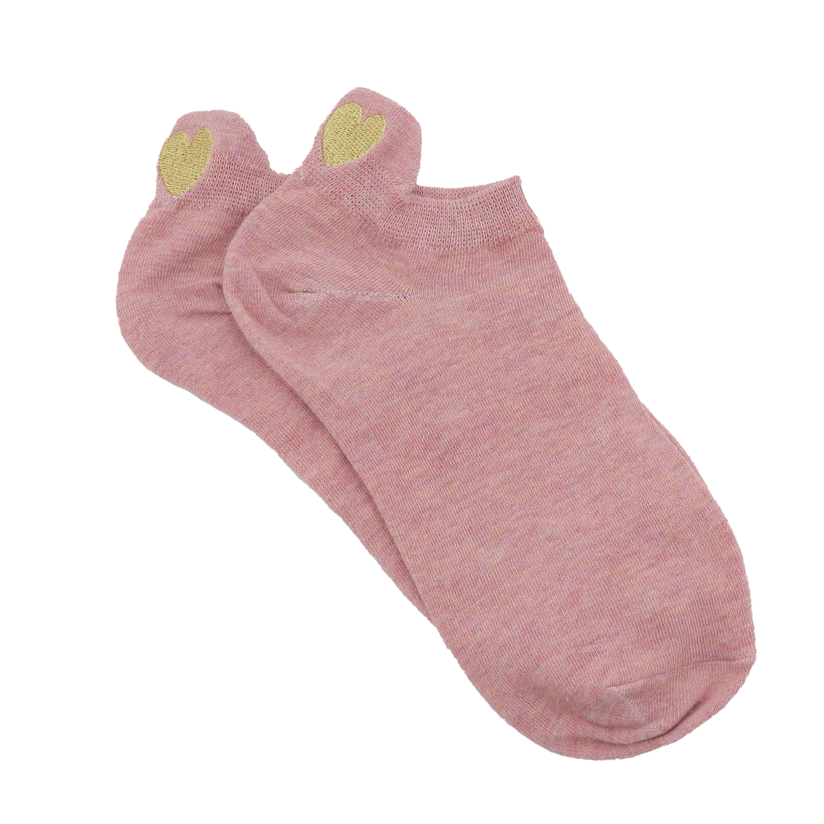 TITES CHAUSSETTES Chaussettes Languette coeur Rose