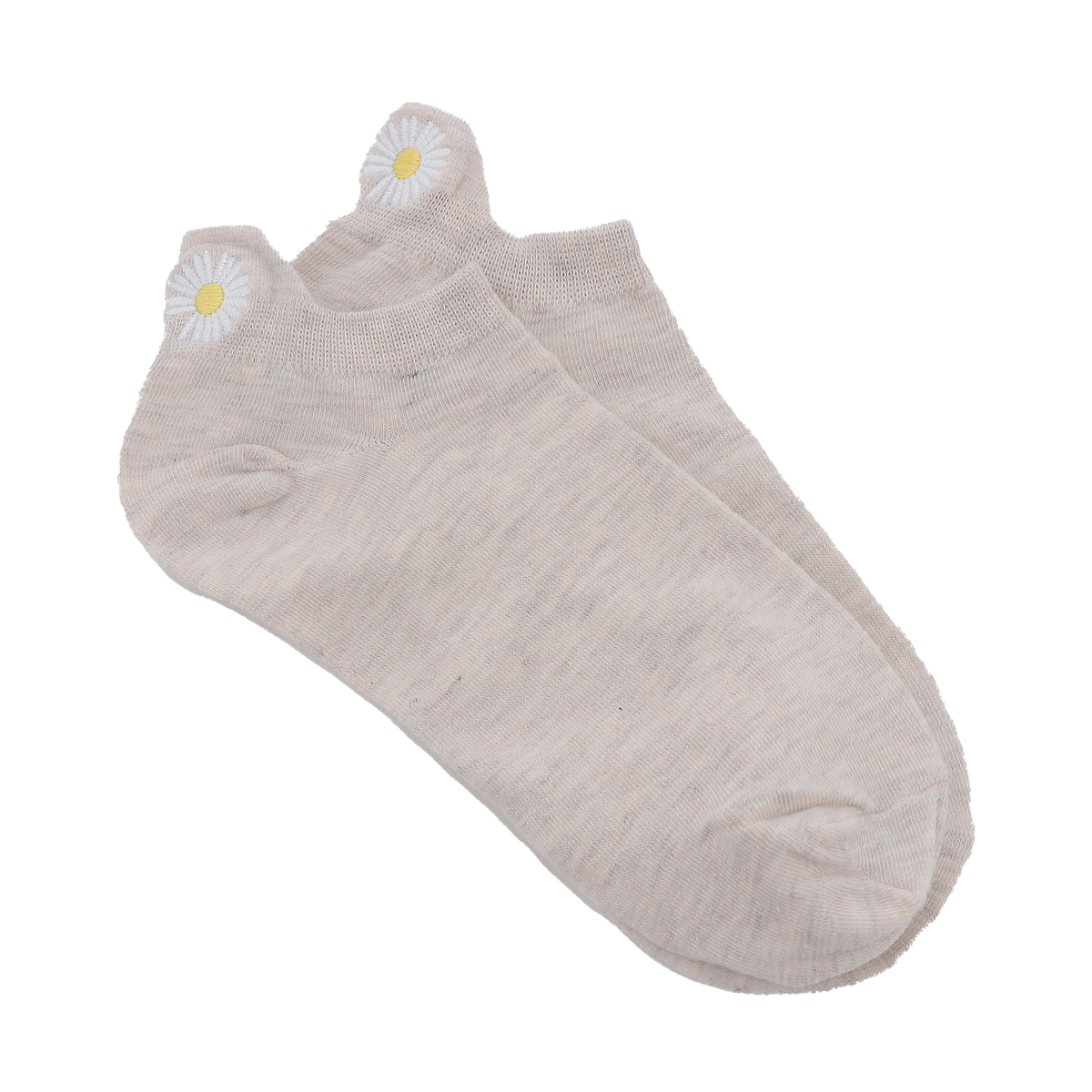 TITES CHAUSSETTES Chaussettes Languette fleur Beige