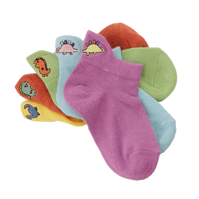 Tites Chaussettes Chaussettes COFFRET LANGUETTE DINO multicolore