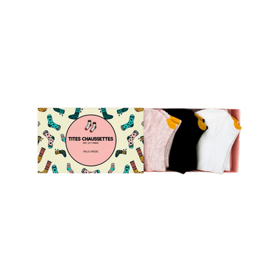 TITES CHAUSSETTES Chaussettes Coffret cœur dore Multicolore
