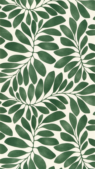 Papier peint intissé Eveleen Vert anglais