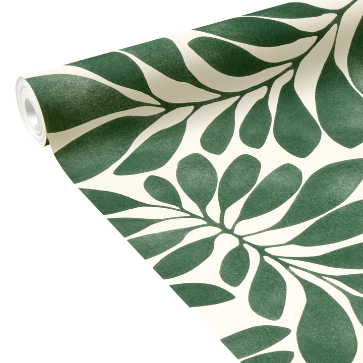 Papier peint intissé Eveleen Vert anglais