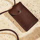 MONK & ANNA Coque de téléphone Pouch mahogany Acajou