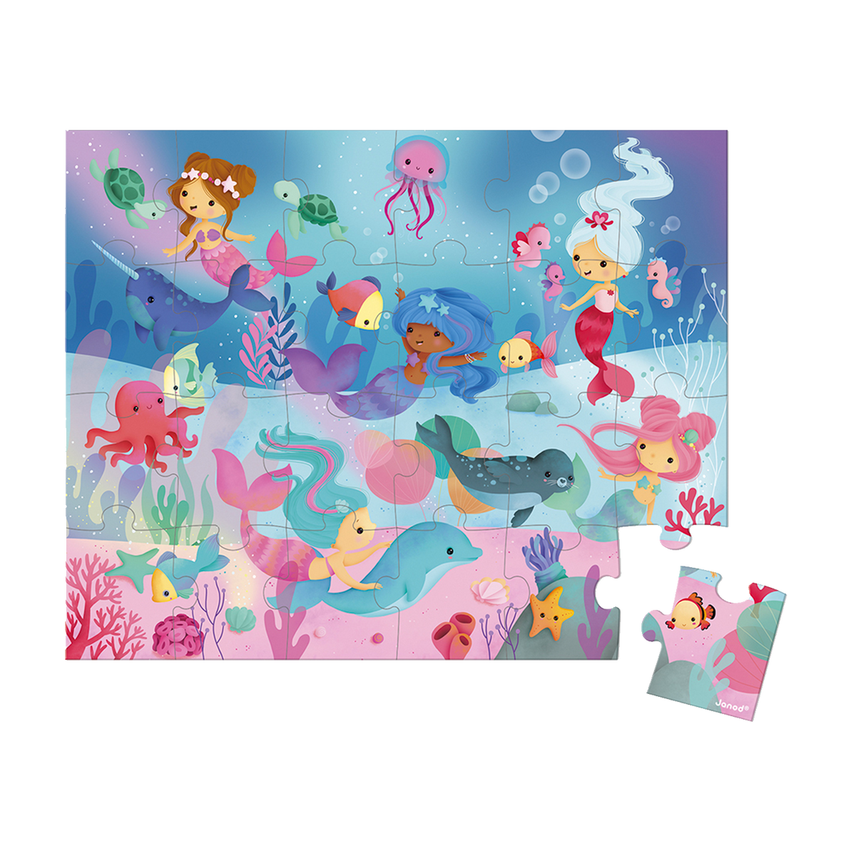JANOD Puzzle Sirenes Rose
