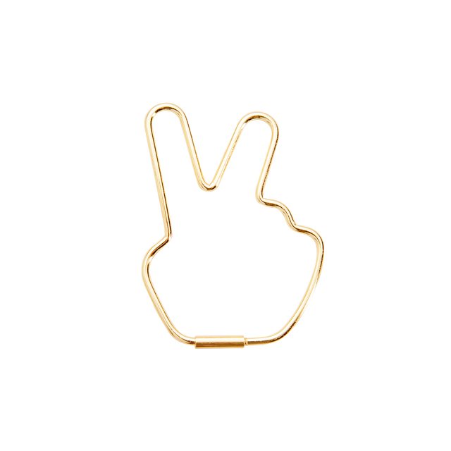 Donkey Porte clef PEACE coloris or