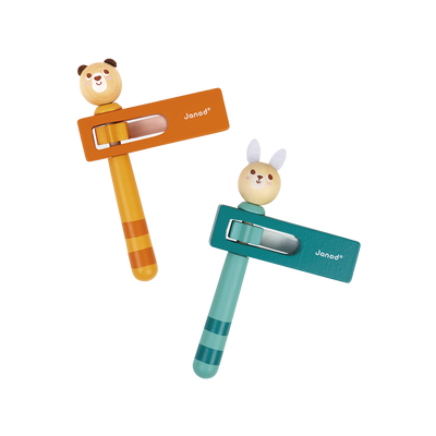 JANOD Jeu d'éveil Crecelle ours et lapin 