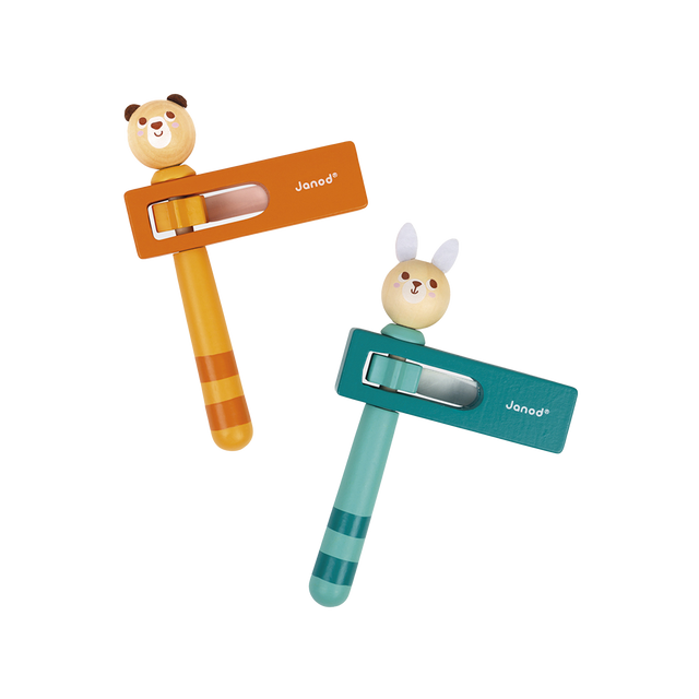 Janod Jeu d'éveil CRECELLE OURS ET LAPIN