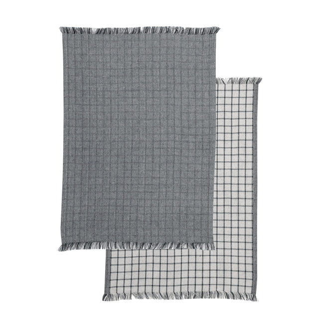 WINKLER Torchon ADEN coloris gris 50 x 70 cm