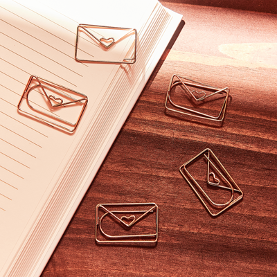 SUCK UK Clipboard Enveloppe Rose gold