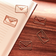 SUCK UK Clipboard Enveloppe Rose gold