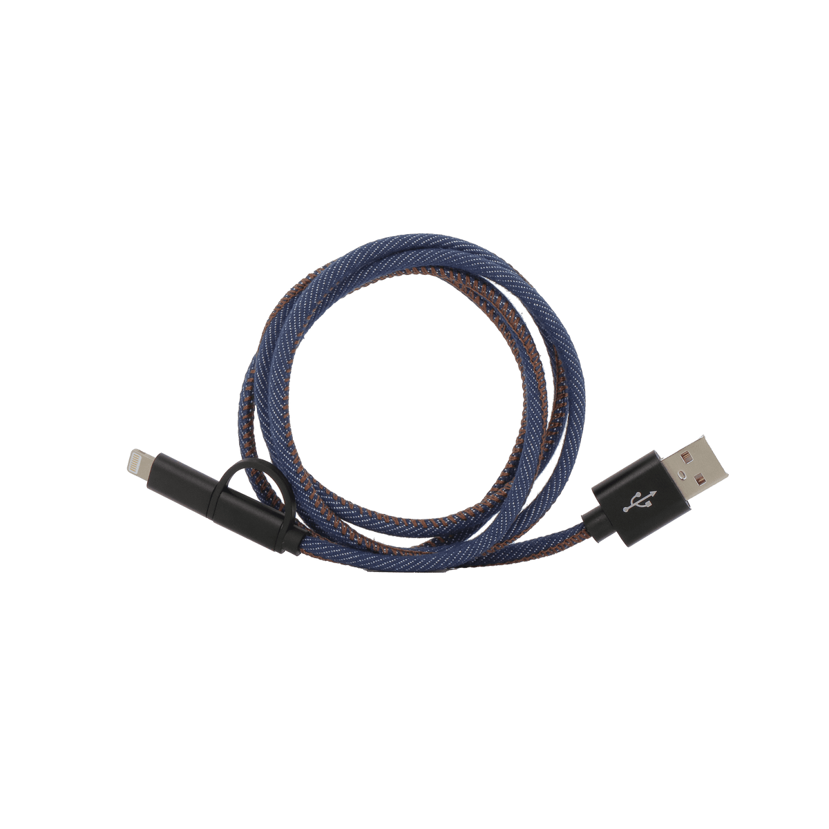 SUCK UK Chargeur Denim usb Bleu