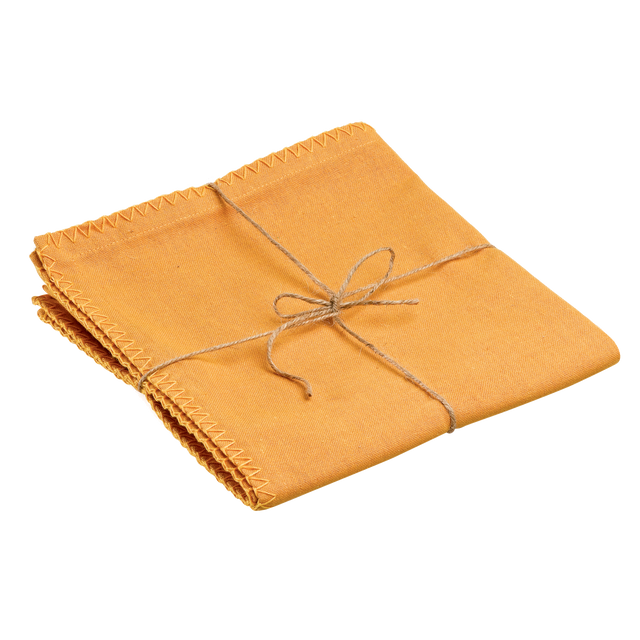 WINKLER Chemin de table DELIA jaune safran 45 x 170 cm