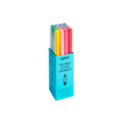 OMY Feutres Feutres ultralavables Multicolore
