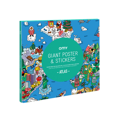 OMY Coloriage Atlas Bleu