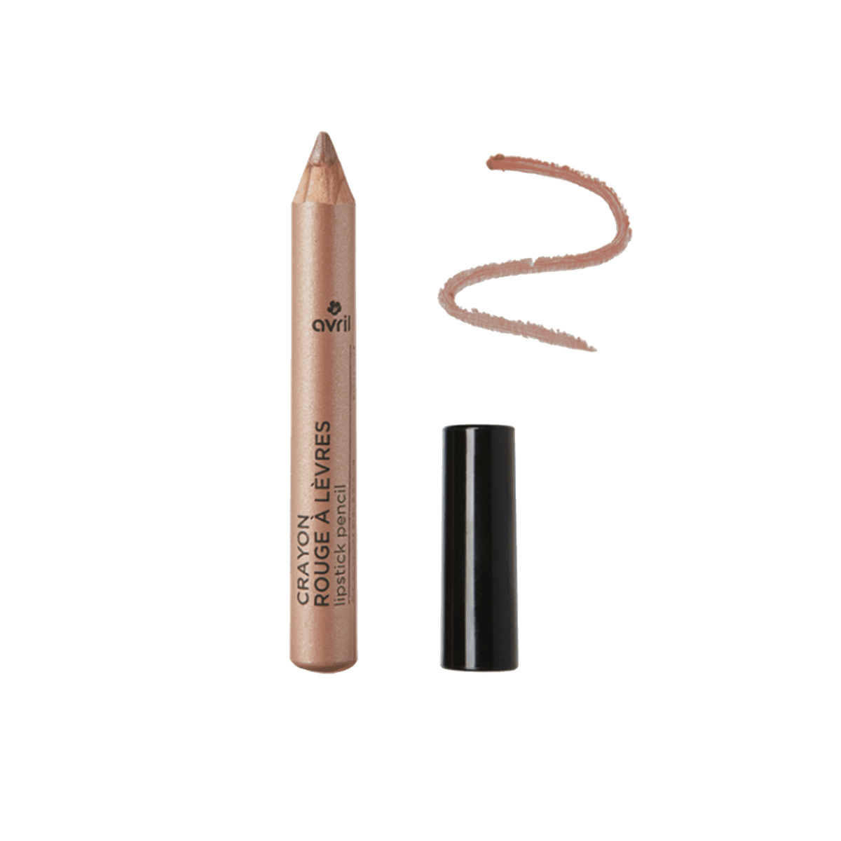 AVRIL Rouge à lèvres Crayon jumbo sable rosé Nude irisé 2G