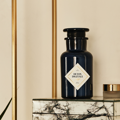 MY JOLIE CANDLE Bougie parfumée Les apothicaires detox digitale Bleu Petit grain / ylangylang 200G